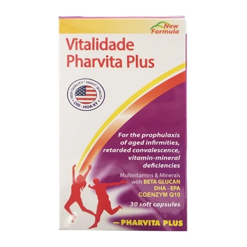 Vitalidade Pharvita Plus - Hỗ trợ tăng cường sức đề kháng, bổ sung vitamin cho cơ thể