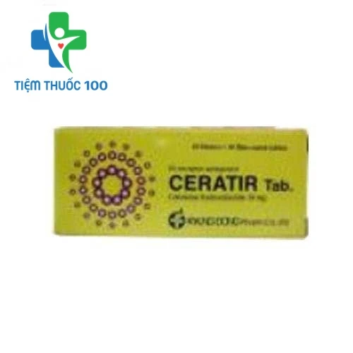 Ceratir Tab 10mg - Thuốc điều trị bệnh dị ứng hiệu quả của Hàn Quốc