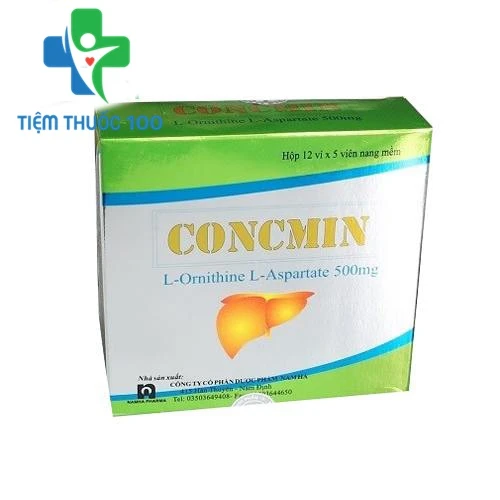 Concmin - Thuốc điều trị bệnh lý về gan hiệu quả của dược phẩm Nam Hà