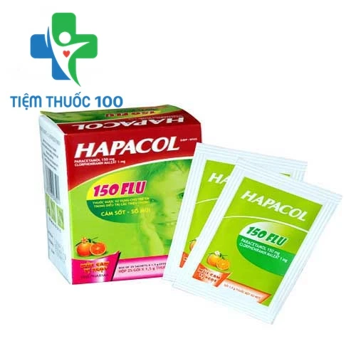 Hapacol Sac.150mg - Thuốc giảm đau, hạ sốt của Dược Hậu Giang