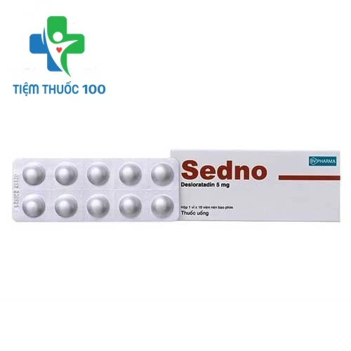 Sedno 5mg - Thuốc điều trị viêm mũi dị ứng và mày đay mãn tính