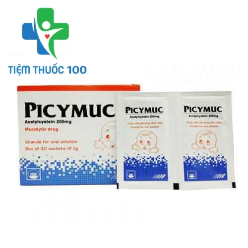 Picymuc Sac.200mg - Thuốc điều trị bệnh đường hô hấp của Pymepharco