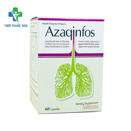 Azaqinfos - Hỗ trợ tăng cường sức khỏe đường hô hấp của Mỹ