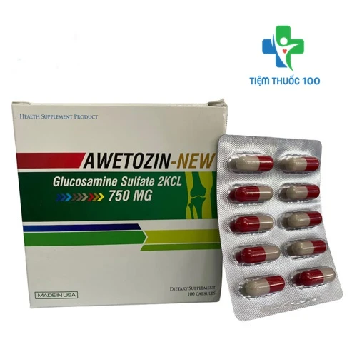 Awetozin-new 750mg - Hỗ trợ điều trị bệnh xương khớp hiệu quả của Mỹ