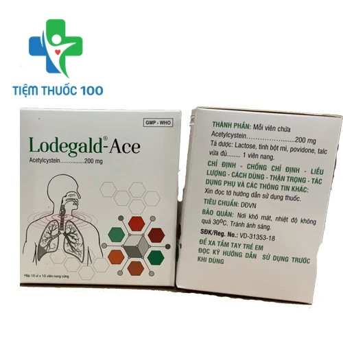 Lodegald-Ace 200mg - Thuốc tiêu nhầy do viêm phế quản mãn tính hiệu quả