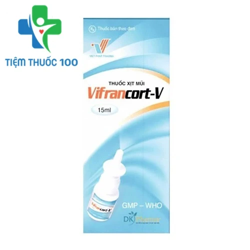 Vifrancort V Spr.15ml - Thuốc xịt mũi trị viêm và dị ứng mũi họng
