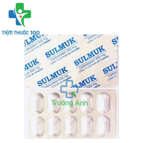 Sulmuk 500mg BV - Thuốc điều trị rối loạn hô hấp cấp hiệu quả 