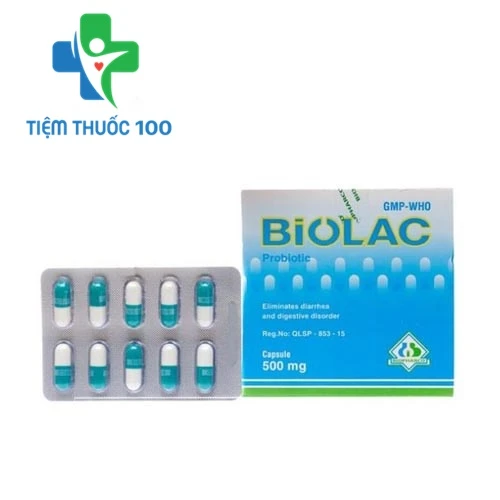 BiolacV500mg - Thuốc điều trị các bệnh lý đường tiêu hóa hiệu quả