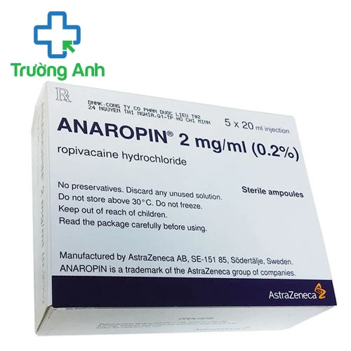 Anaropin 2mg/ml - Thuốc giảm đau, gây tê màng cứng của AstraZeneca