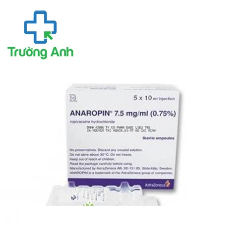 Anaropin 7,5mg/ml - Thuốc giảm đau, gây tê hiệu quả của Thụy Điển