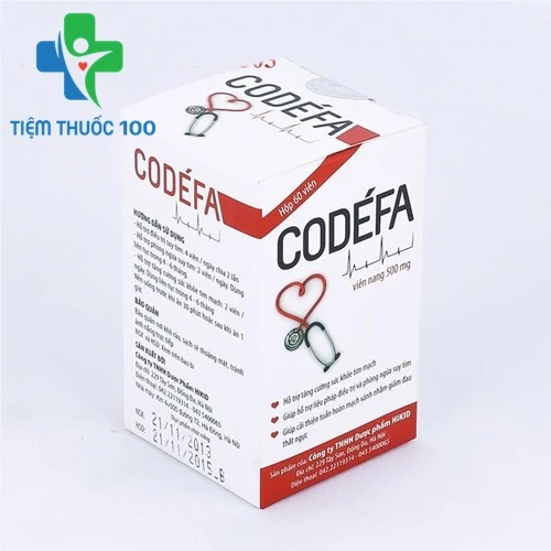 Codefa 500mg - Hỗ trợ tăng cường sức khỏe tim mạch của Medibest