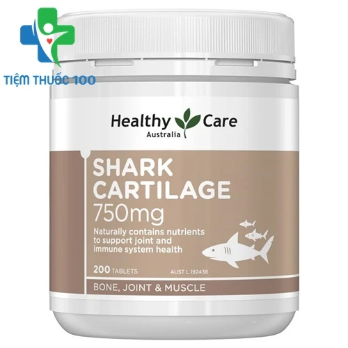 Shark Cartilage 750mg Healthy Care - Bồi bổ xương khớp của Úc