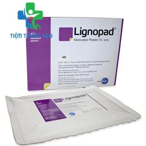 Lignopad Medicated Plaster 5% - Miếng dán điều trị đau thần kinh của Ấn Độ