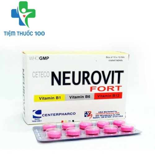Ceteco Neurovit Fort - Bổ sung vitamin B, điều trị rối loạn thần kinh TW3