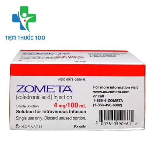 Zometa 4mg/100ml Novartis - Thuốc điều trị ung thư xương hiệu quả
