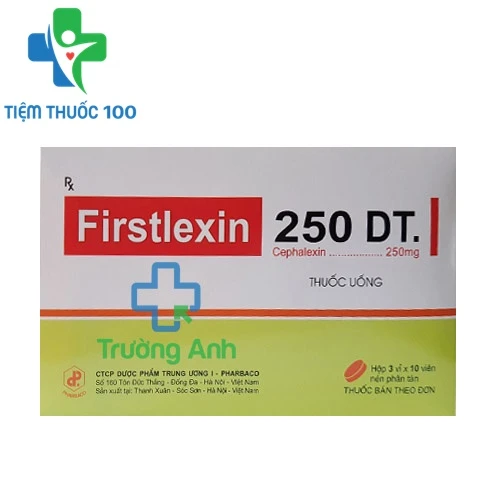 Firstlexin 250 DT Pharbaco - Thuốc kháng sinh điều trị nhiễm khuẩn hiệu quả