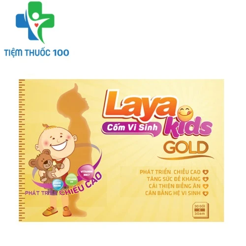 Cốm vi sinh Laya Kids Gold - Hỗ trợ tăng cường sức khỏe hệ tiêu hóa hiệu quả