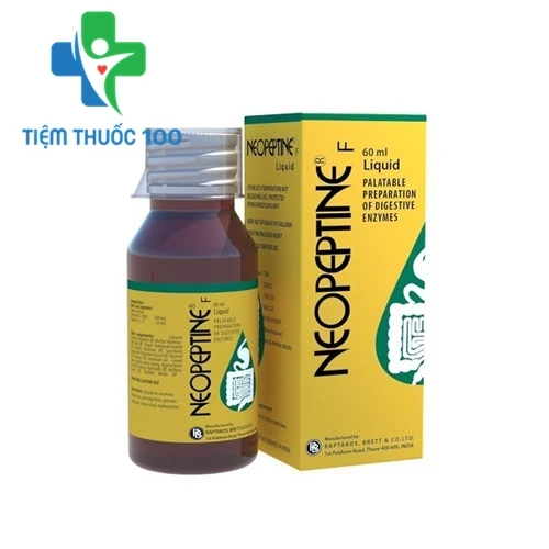 Neopeptine Liquid 60ml - Thuốc điều trị rối loạn tiêu hóa, đầy hơi, khó tiêu