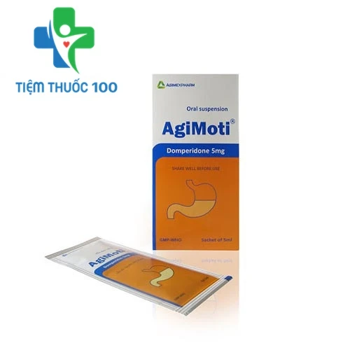 Agimoti 5mg/5ml Sac.10 - Thuốc điều trị ăn không tiêu, buồn nôn của Agimexpharm