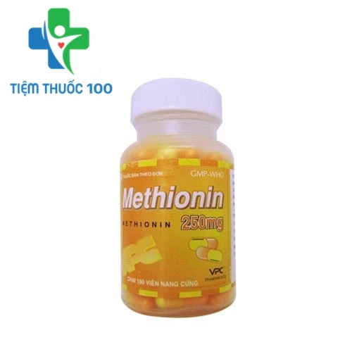 Methionin Cap.250mg - Thuốc điều trị chứng quá liều paracetamol của TW2