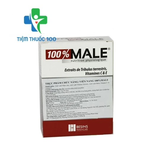 100% Male - Hỗ trợ tăng cường sinh lý nam hiệu quả 