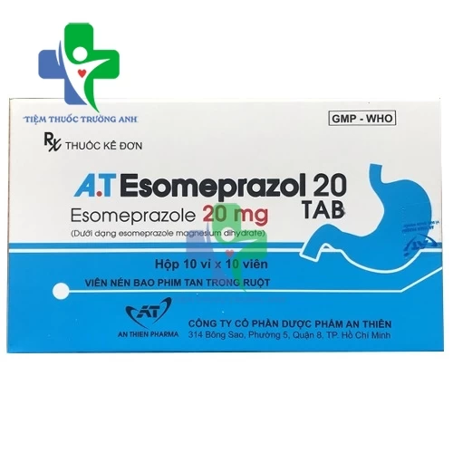A.T Esomeprazol 20 tab - Thuốc điều trị loét dạ dày - tá tràng