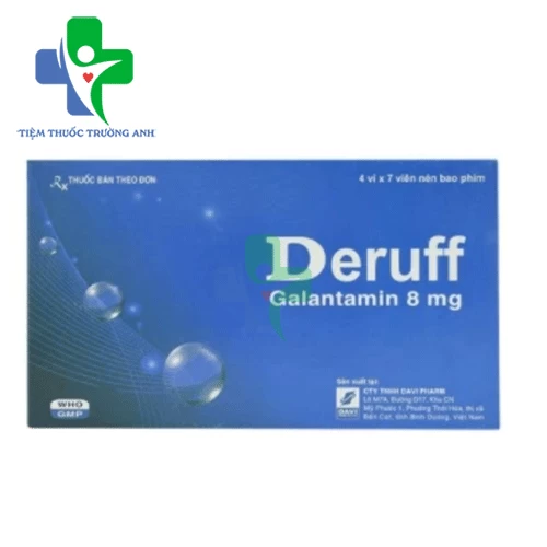 Deruff 8mg Davipharm - Điều trị sa sút trí tuệ nhẹ đến trung bình