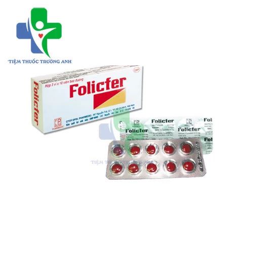 Folicfer Pharmedic - Phòng và điều trị thiếu máu do thiếu sắt