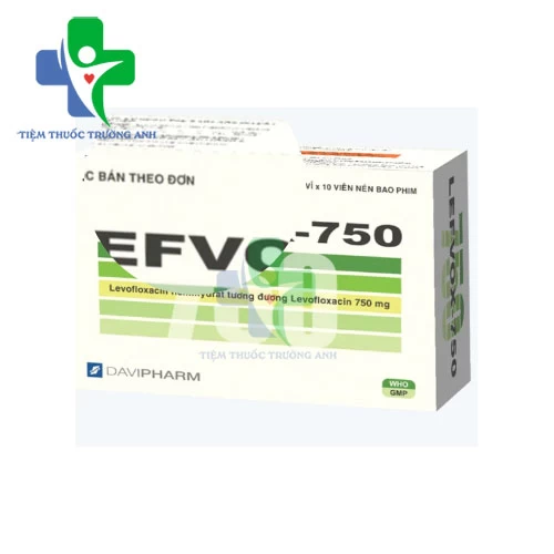 Lefvox-750 Davipharm - Thuốc điều trị các bệnh nhiễm khuẩn