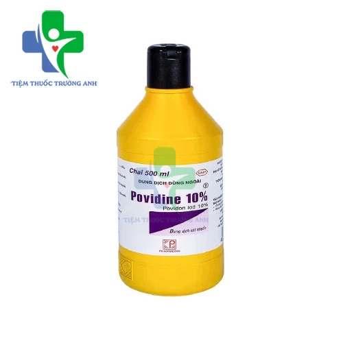 Povidine 10% 500ml Pharmedic - Sát trùng vết thương ở da