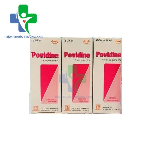 Povidine 5% 20ml Pharmedic - Sát trùng quanh mắt khi phẫu thuật