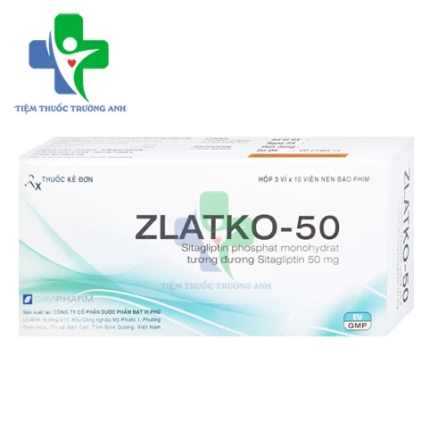 Zlatko-50 Davipharm - Điều trị bệnh đái tháo đường tuýp 2