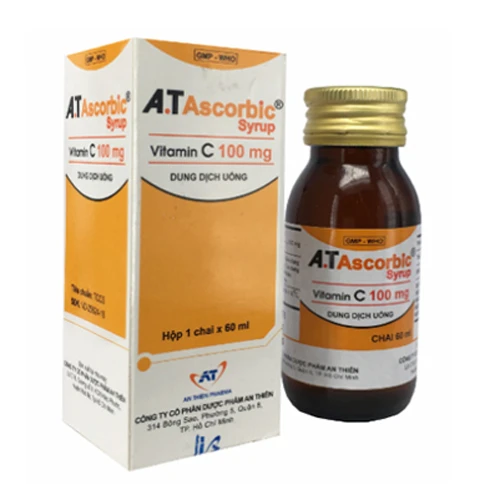 A.T Ascorbic syrup - Thuốc phòng và điều trị thiếu vitamin C hiệu quả