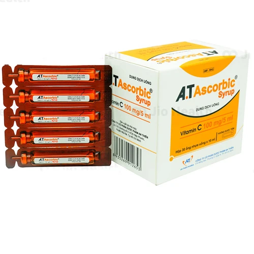 A.T Ascorbic syrup (ống) - Bổ sung vitamin C cho cơ thể hiệu quả