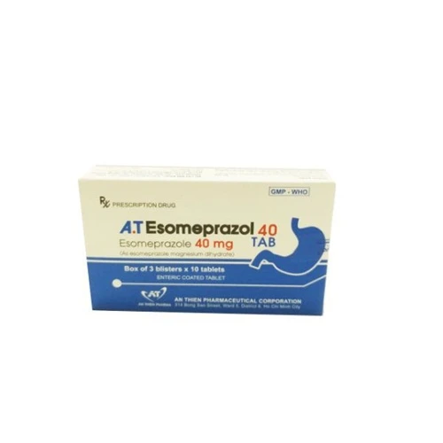 A.T Esomeprazol 40 tab - Thuốc điều trị viêm dạ dày - thực quản hiệu quả