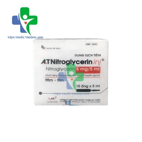 AT Nitroglycerin inj 5mg/5ml An Thiên