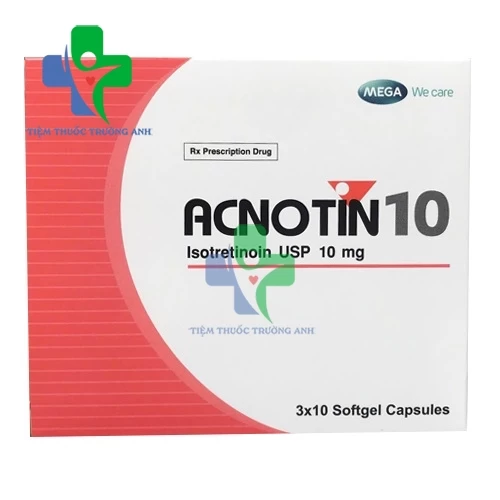 Acnotin 10mg - Thuốc trị mụn trứng cá nặng của Thái Lan