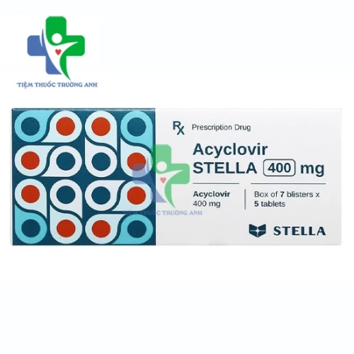 Acyclovir Stella 400mg - Thuốc điều trị  viêm da, nhiễm trùng da