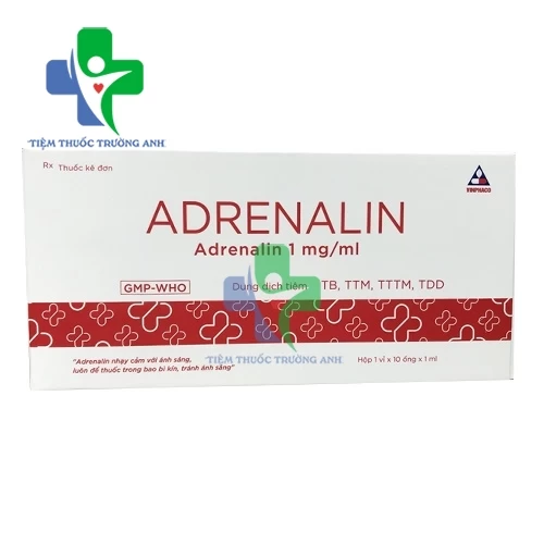 Adrenalin 1mg/1ml Vinphaco - Thuốc điều trị sốc phản vệ