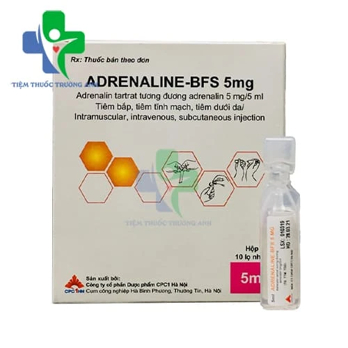 Adrenaline-BFS 5mg/5ml CPC1HN - Thuốc hồi sức tim phổi