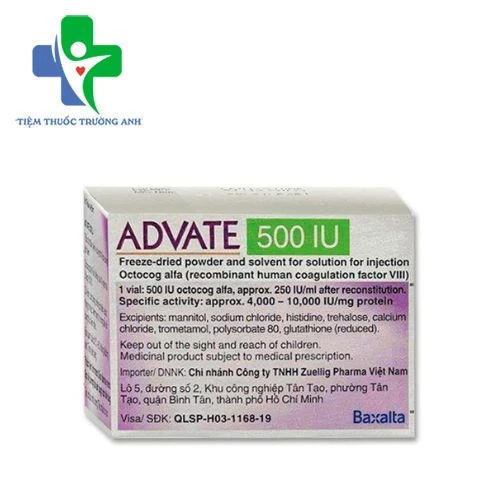 Advate Baxalta - Điều trị chảy máu ở bệnh nhân mắc bệnh tan máu A