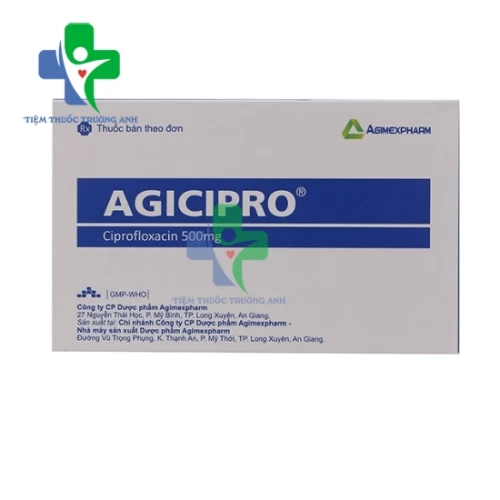 Agicipro 500mg Agimexpharm - Thuốc điều trị nhiễm khuẩn hiệu quả