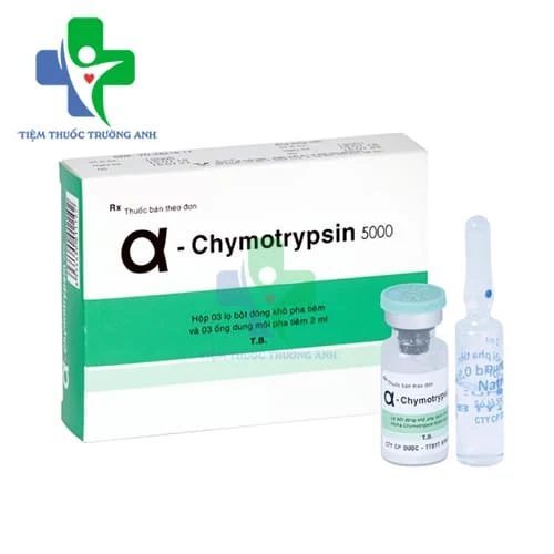 Alpha-Chymotrypsin 5000 (α-Chymotrypsin) Bidiphar - Thuốc điều trị phù nề