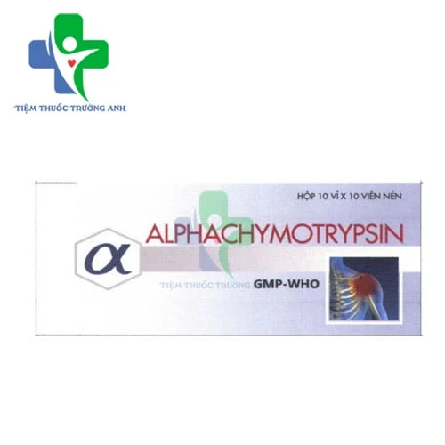 Alphachymotrypsin 4200IU Usarichpharm (100 viên) - Thuốc điều trị phù nề