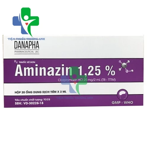 Aminazin 1,25% Danapha - Điều trị rối loạn tâm thần