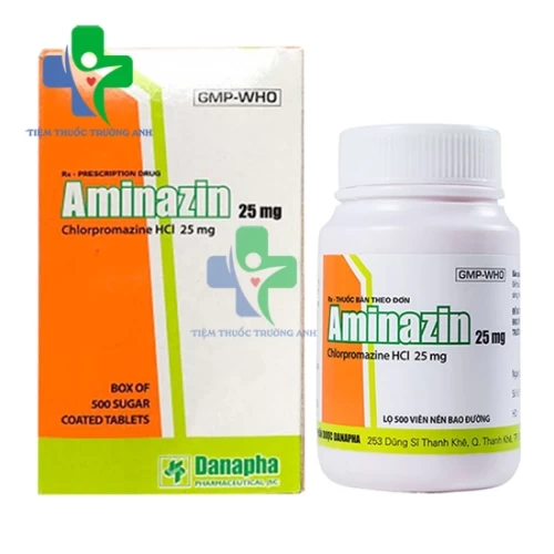 Aminazin 25mg - Thuốc điều trị tâm thần hiệu quả của Danapha