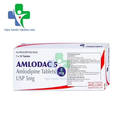 Amlodac 5 Zydus Cadila - Thuốc điều trị tăng huyết áp