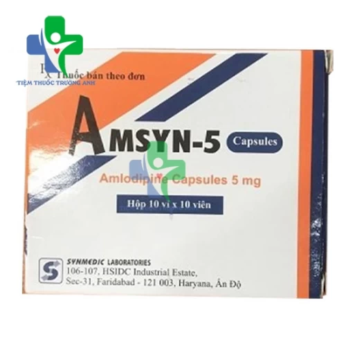 Amsyn 5 - Thuốc ngăn ngừa tăng huyết áp hiệu quả của Ấn Độ