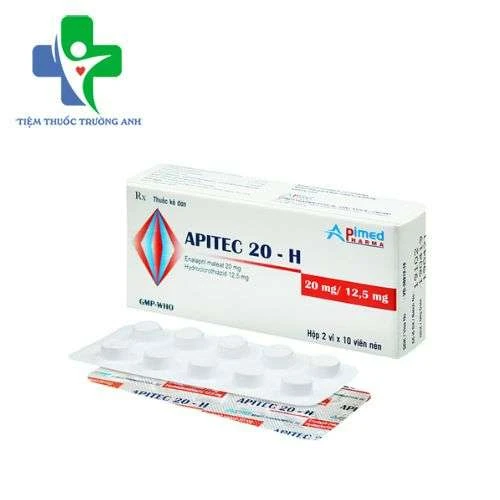 Apitec 20-H Apimed - Điều trị tăng huyết áp hiệu quả