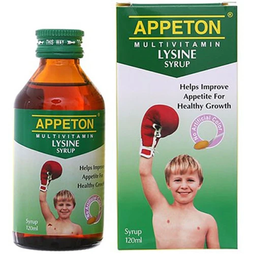 Siro Ăn Ngon Tăng Chiều Trẻ Em Appeton Multivitamin Lysine Syrup 120Ml